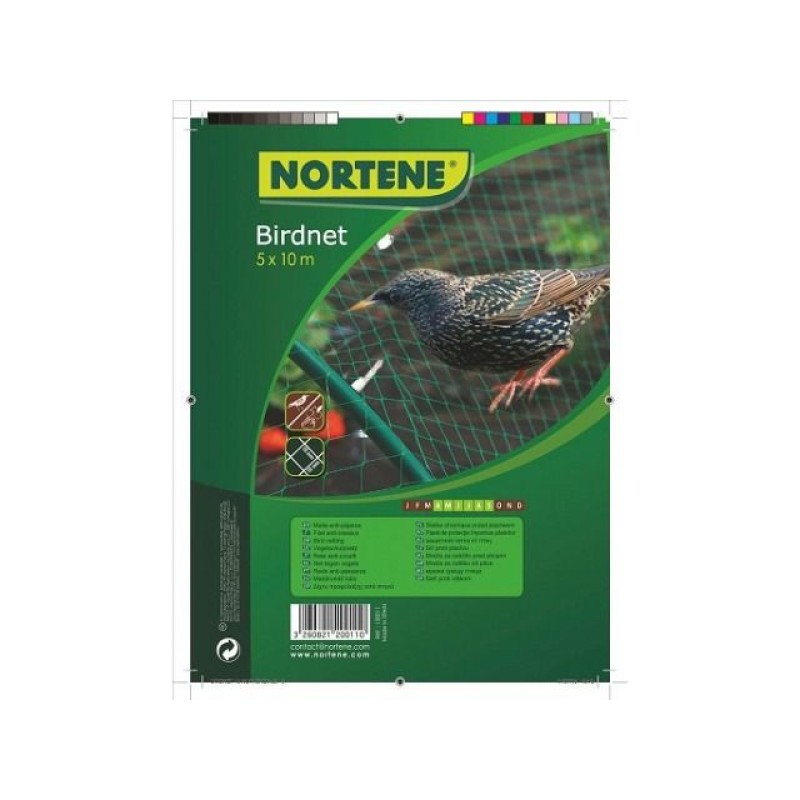 FILET OISEAUX VERT PE 5X10M
