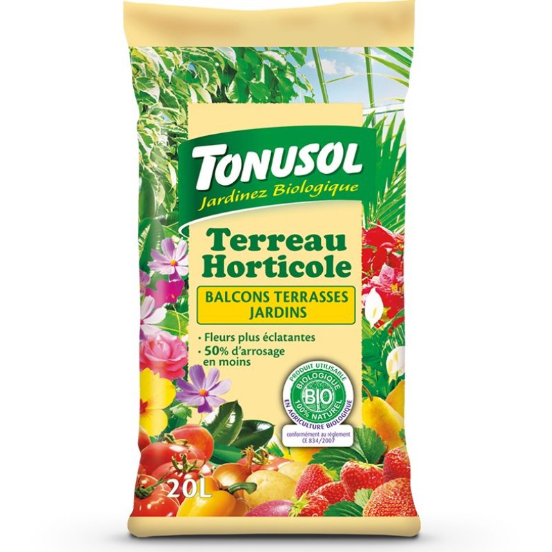 TERREAU HORTICOLE BIO 20L