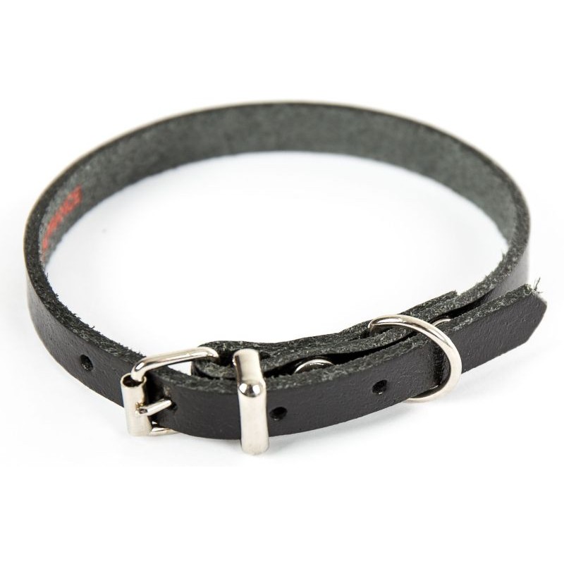 COLLIER CUIR 14-36CM NOIR