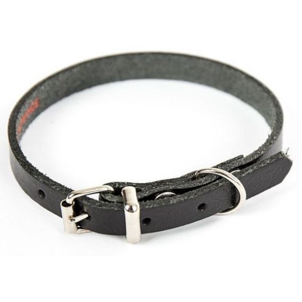 COLLIER CUIR 22-47CM NOIR