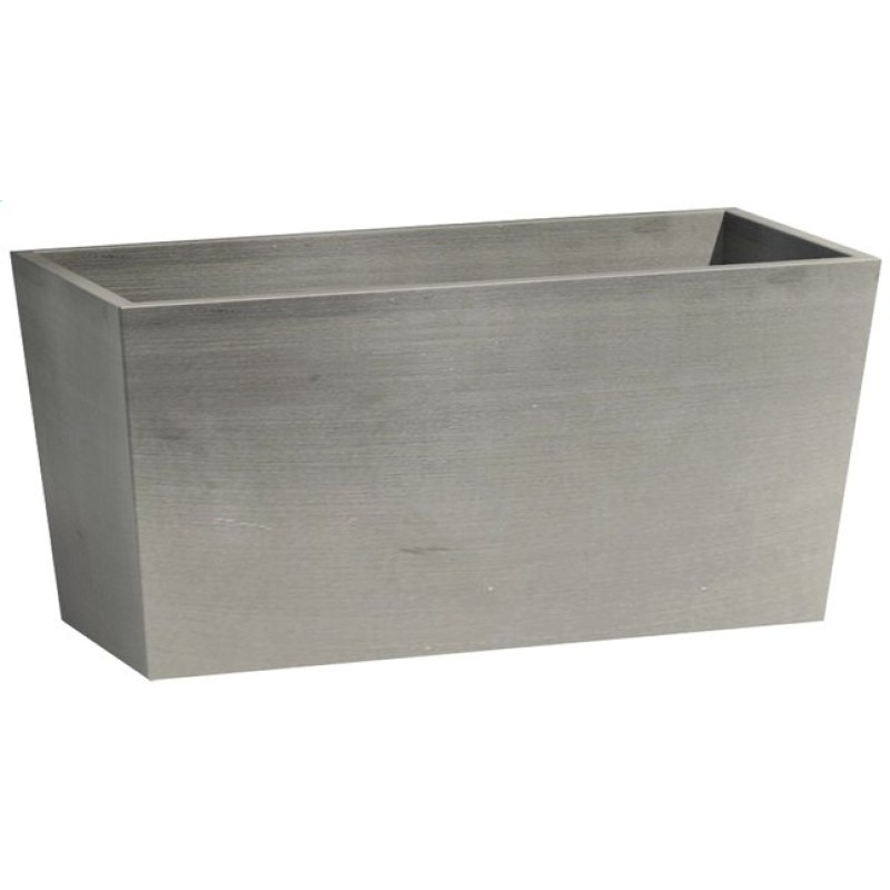 BAC RECTANGULAIRE GRIS PARIS 80X38X40CM