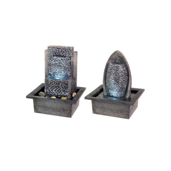 FONTAINE LED INTERIEUR GRIS ASSORTI