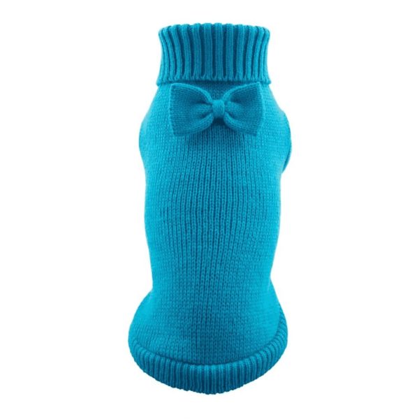 PULL BOW COUSU BLEU 35CM
