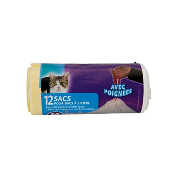 ROULEAU 12 SACS POUR BAC A LITIERE 42X30
