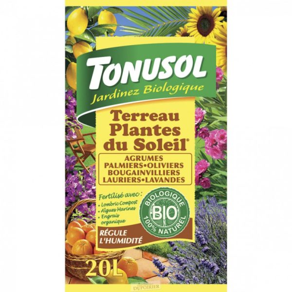 TERREAU PLANTES DU SOLEIL BIO 20L