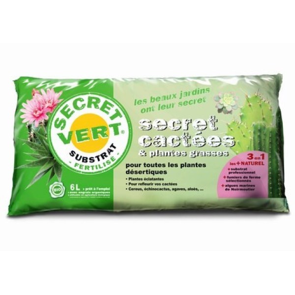 TERREAU CACTEES ET PLANTES GRASSES 6L