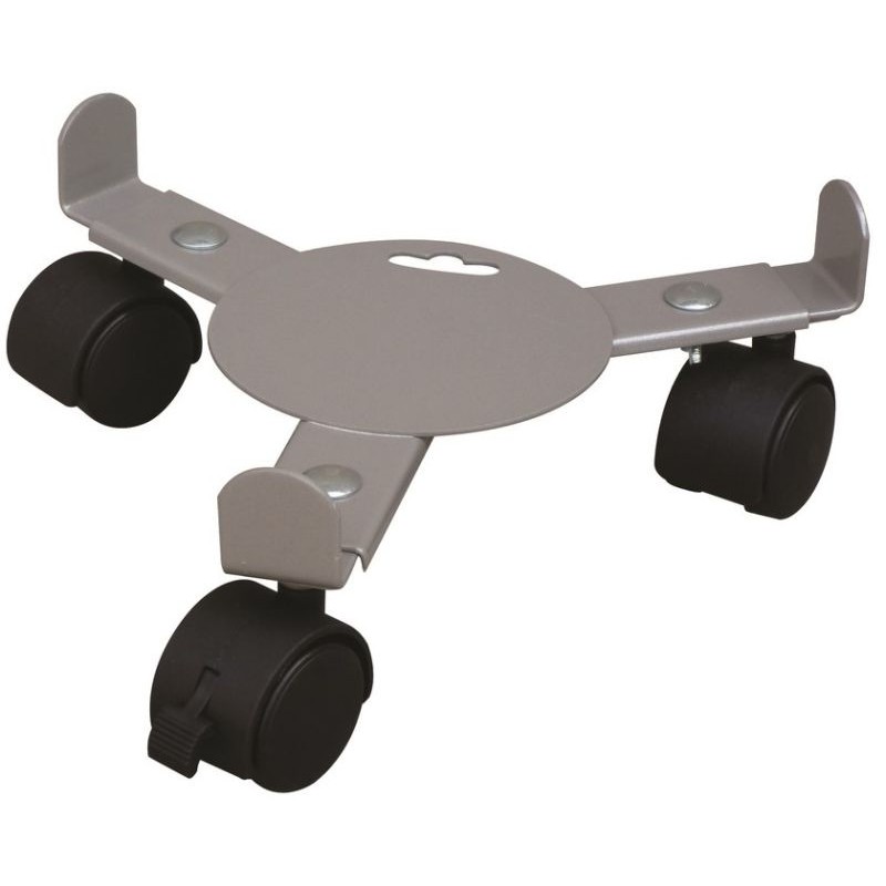 SUPPORT 3 ROUES GRIS ALU EXTENSIBLE 25-37 CM 75KG