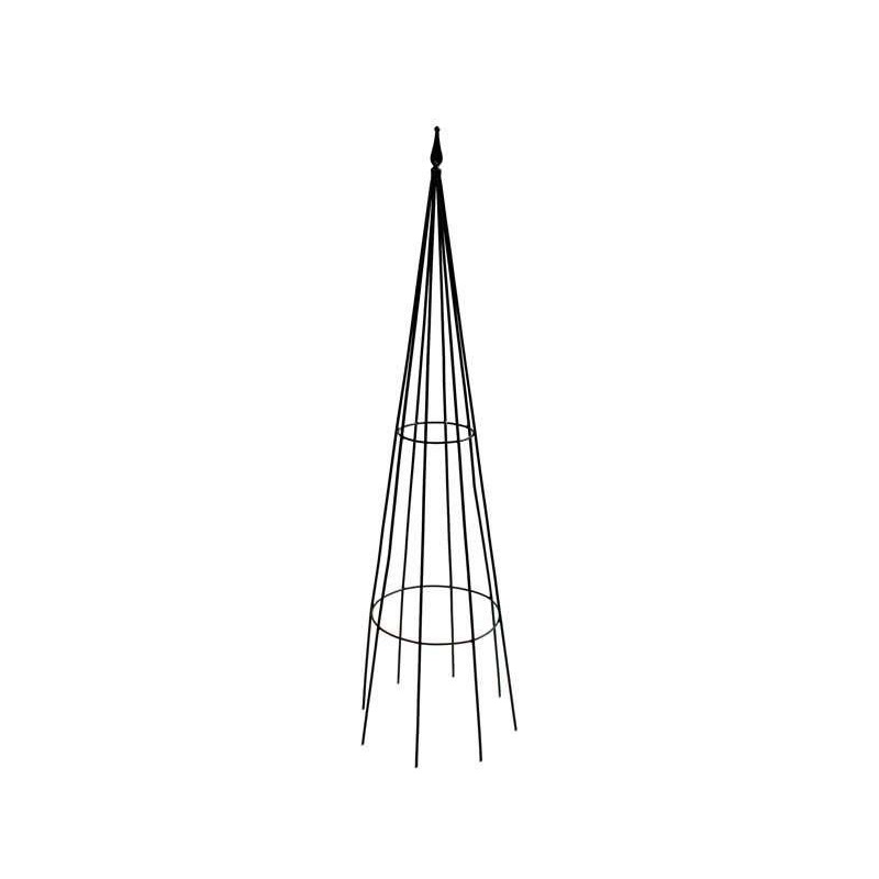 OBELISQUE METAL TRIANON POINTE EPOXY NOIR 180CM
