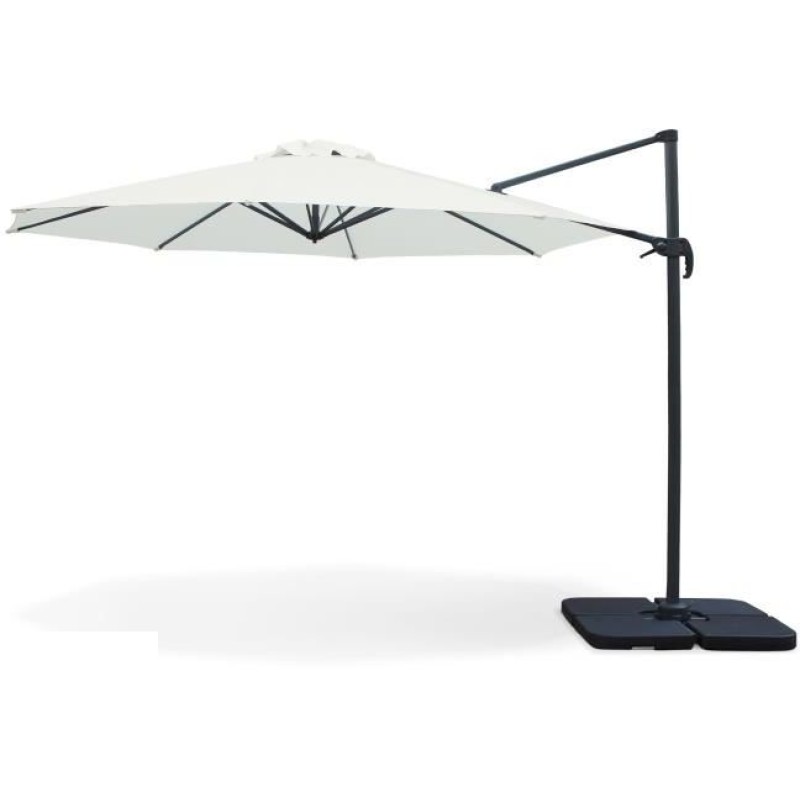 PARASOL EXCENTRE ALU DIAM 3M ECRU