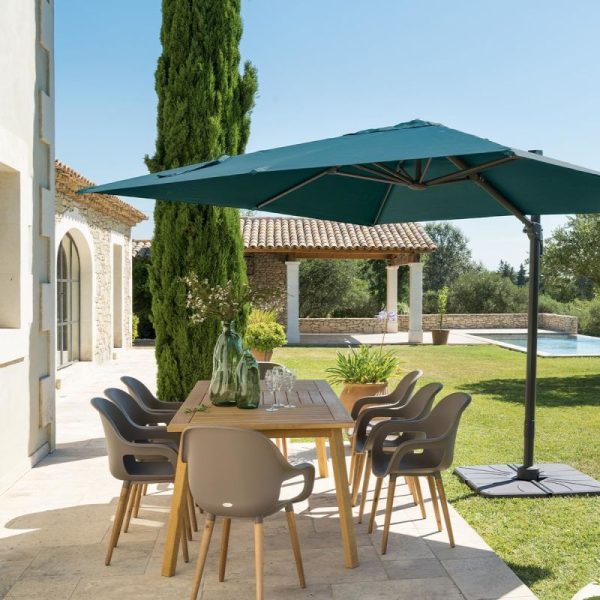 PARASOL ELEA 3X3M BLEU CANARD