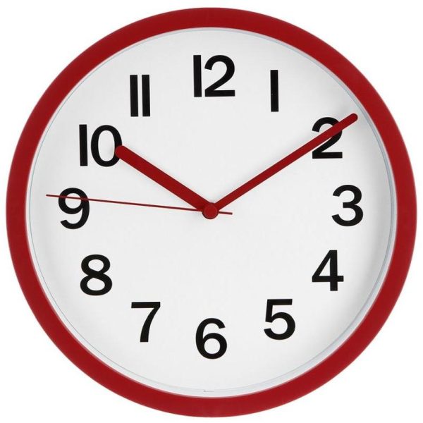 HORLOGE PLASTIQUE COULEUR D22 CM