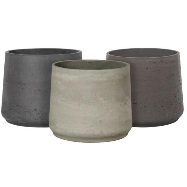 POT ROND CEMENT CIMENT D34 H28.5