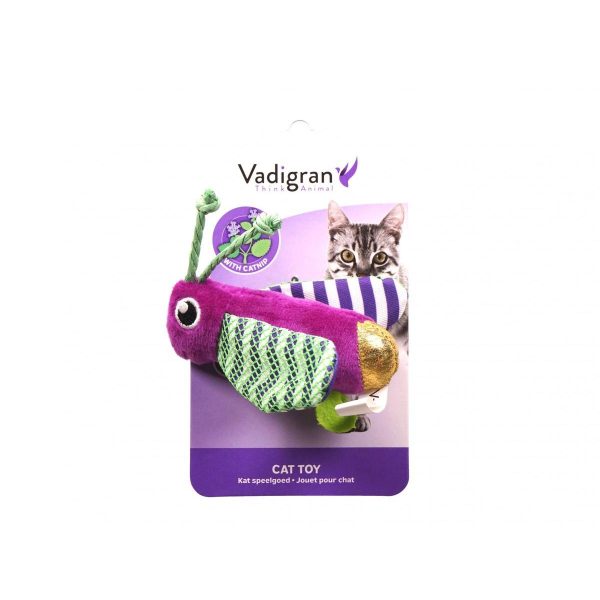 JOUET CHAT SAUTERELLE STRIPY 9CM