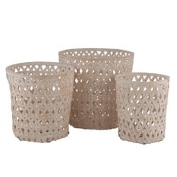 PANIER ROND BAMBOU NATUREL WASH PM