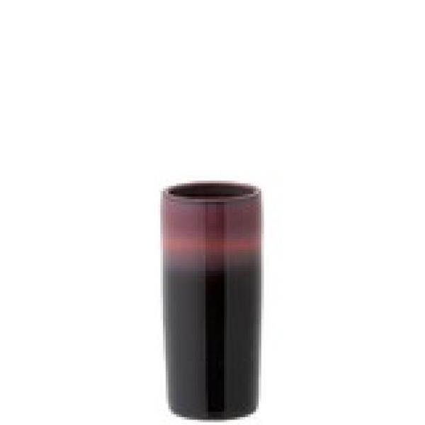 VASE BORD CERAMQUE ROUGE ET NOIR