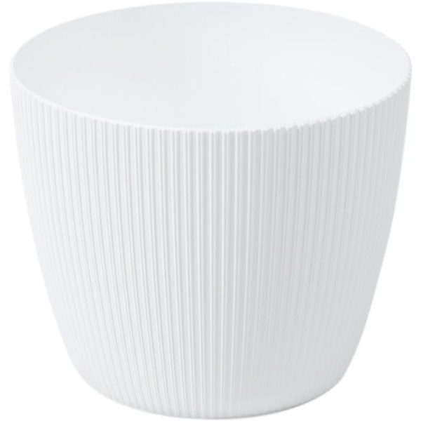 CACHE-POT D30 H25CM JUMPER BLANC