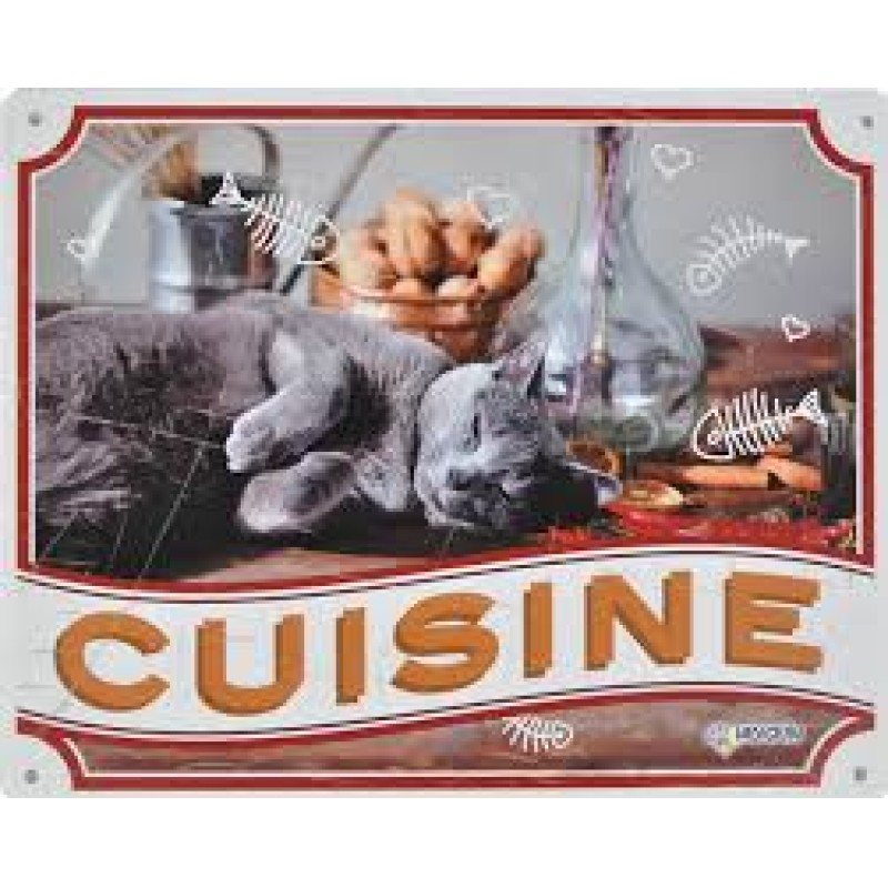 PANNEAU CHAT CUISINE FR