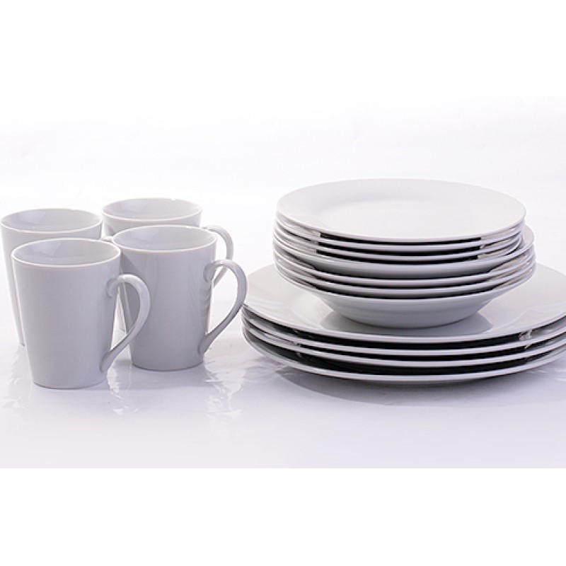 SET DINER 16 PIECES BLANC