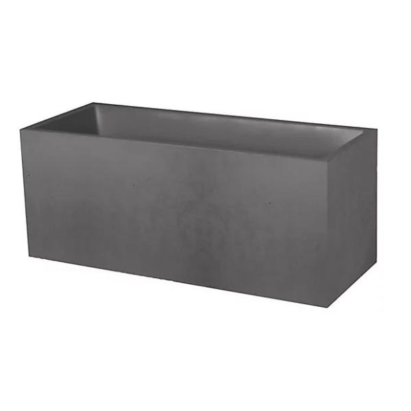 JARDINIERE BASALT 100CM GRIS ANTHRACITE