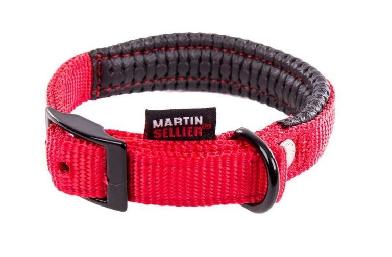COLLIER NYLON UNI CONF 25/65 ROUGE