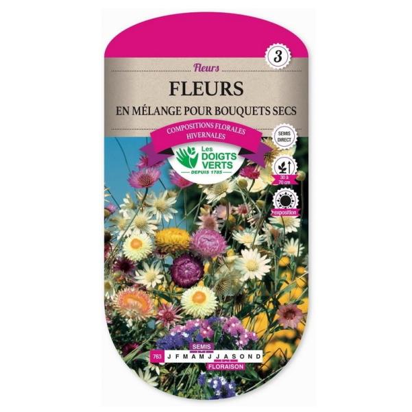 FLEURS EN MEL. POUR BOUQUET SEC