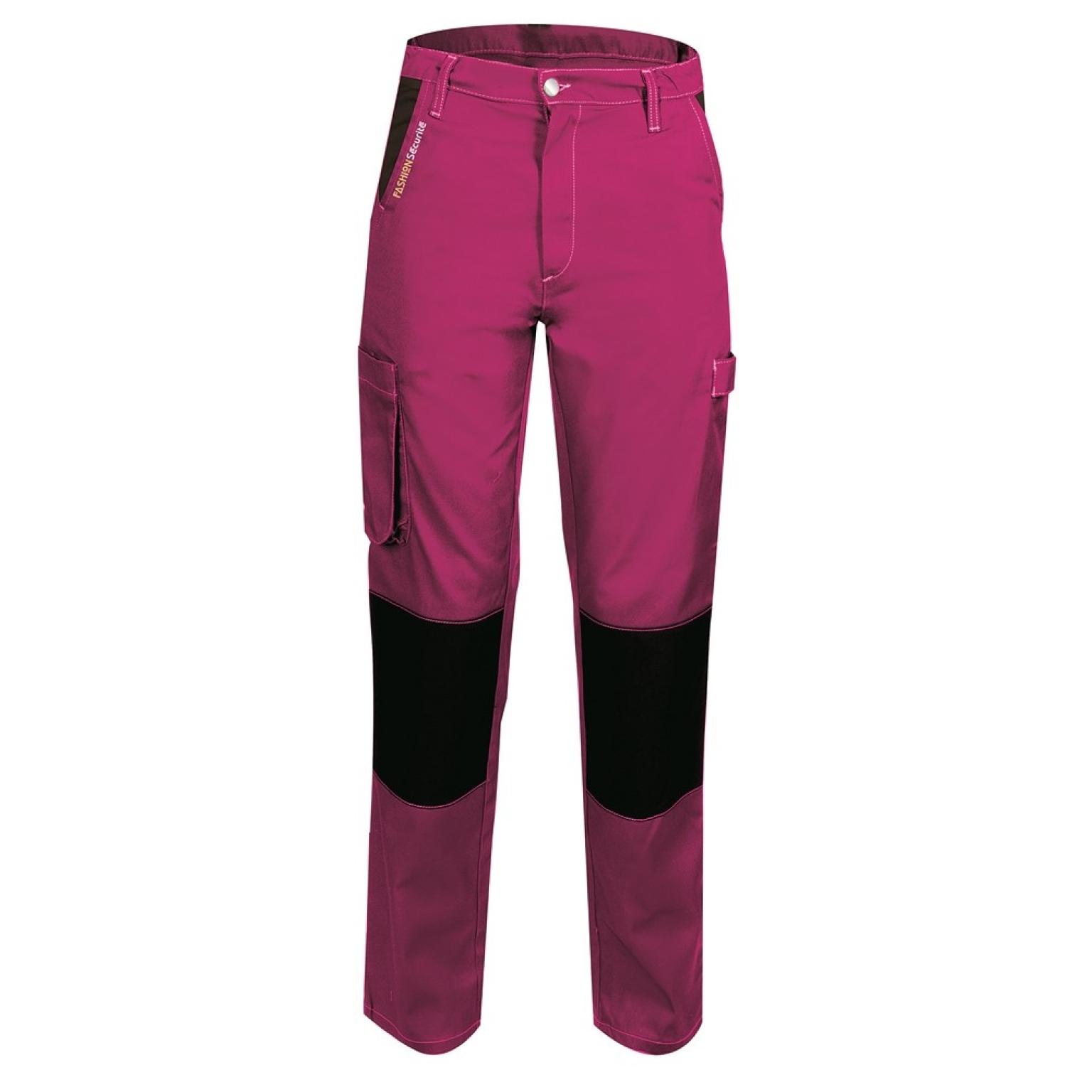 PANTALON DE TRAVAIL PEPS ROSE/NOIR XS