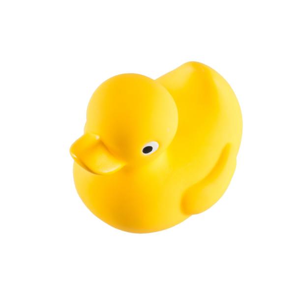 JOUET CHIEN VINYL CANARD JAUNE