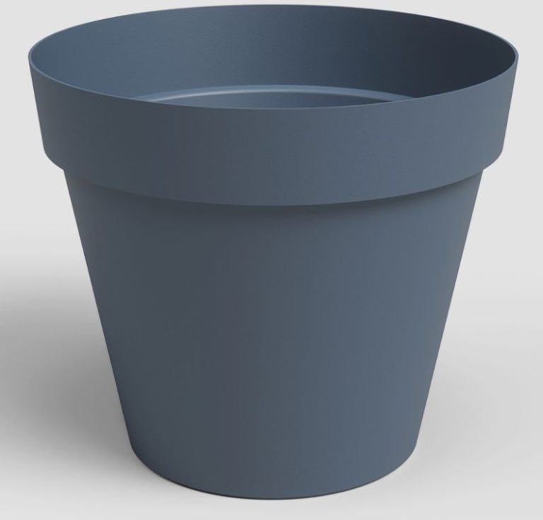 VASE CAPRI 25CM BLEU ARDOISE