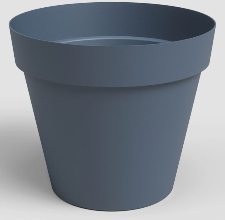 VASE CAPRI 50CM BLEU ARDOISE