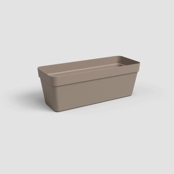 JARDINIERE CAPRI RES. EAU 50CM V2 TAUPE