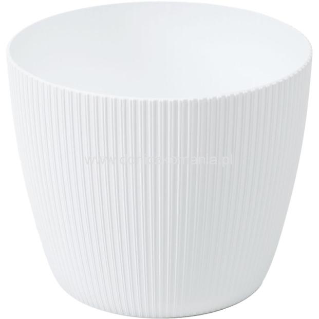 CACHE POT JUMPER BLANC LEANA D13,5 H11CM