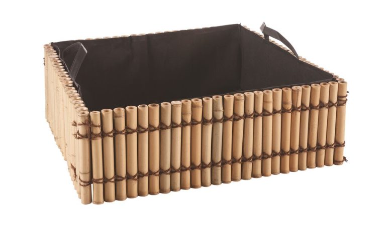 CARRE PLANTATION BAMBOU 75X75CM H25CM 110L