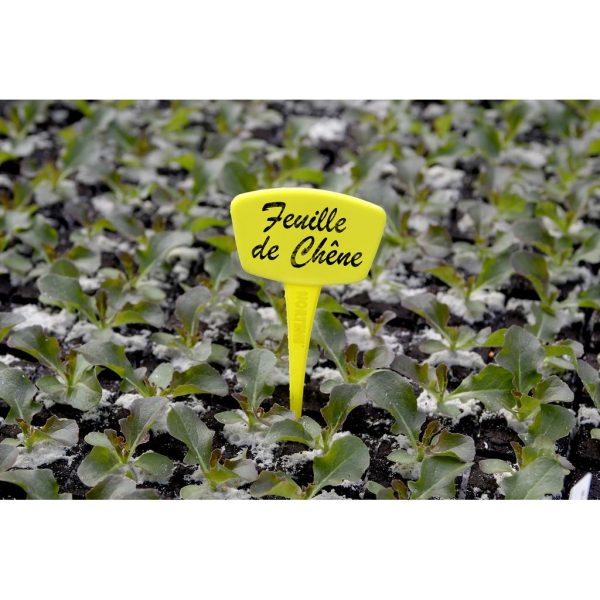 ETIQUETTES A PLANTER LABEL 25 JAUNE 25CM X5