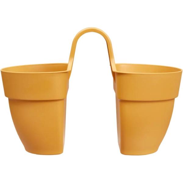 VIBIA CAMPANA FLOWER TWIN 21CM JAUNE MIEL