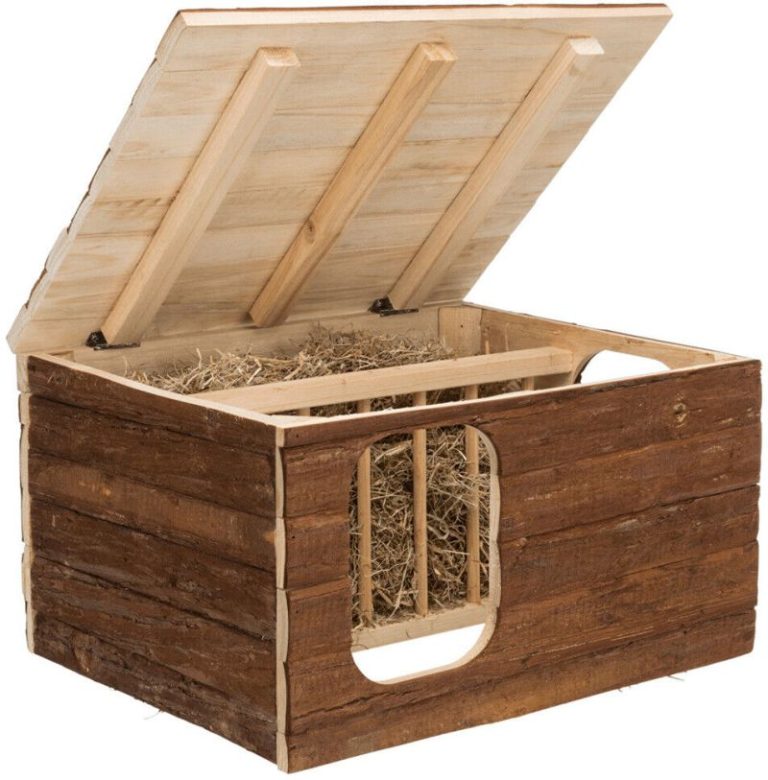 MAISON HILKE AVEC RATELIER EN BOIS 40X23X32CM