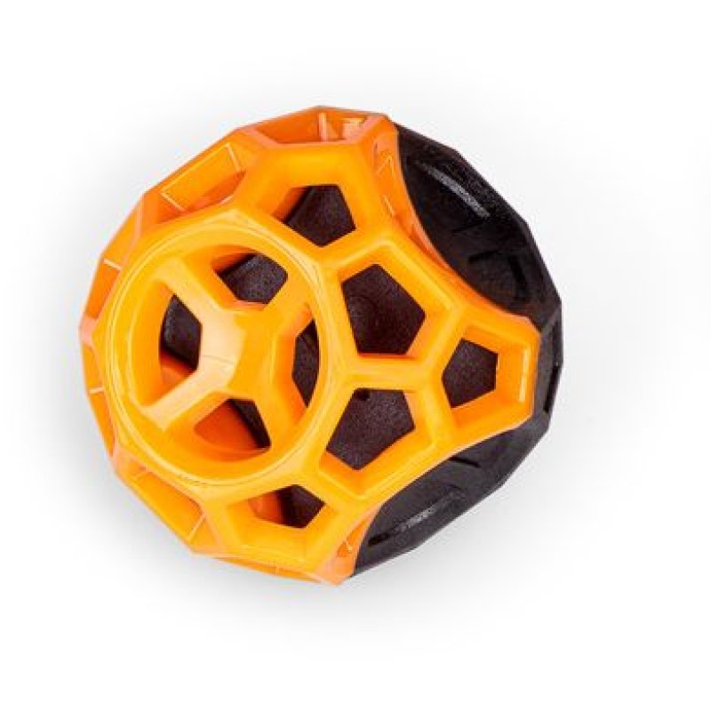 JOUET CHIEN TPR ORANGE FUN BALLE 8,5CM