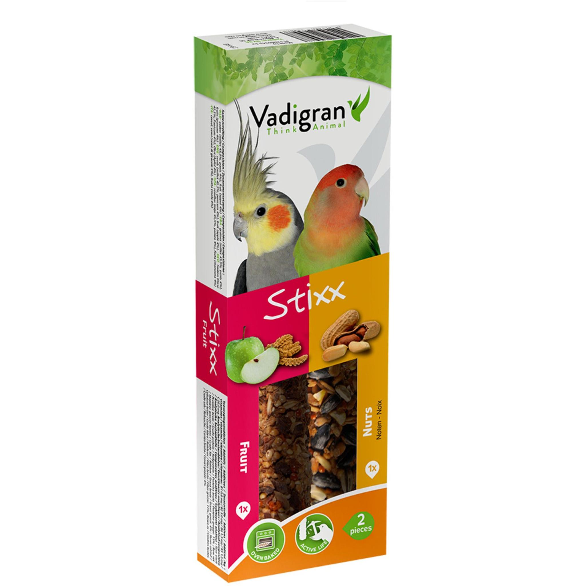STIXX GRANDE PERRUCHE FRUIT NOIX 2 EN 1