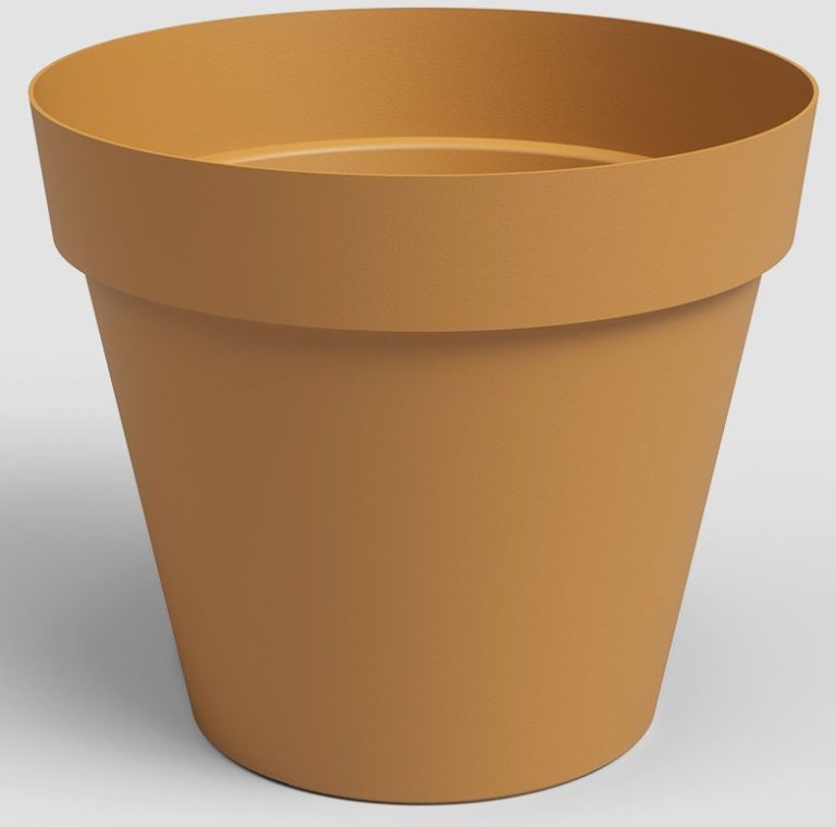 POT CAPRI 50CM H56 JAUNE MIEL
