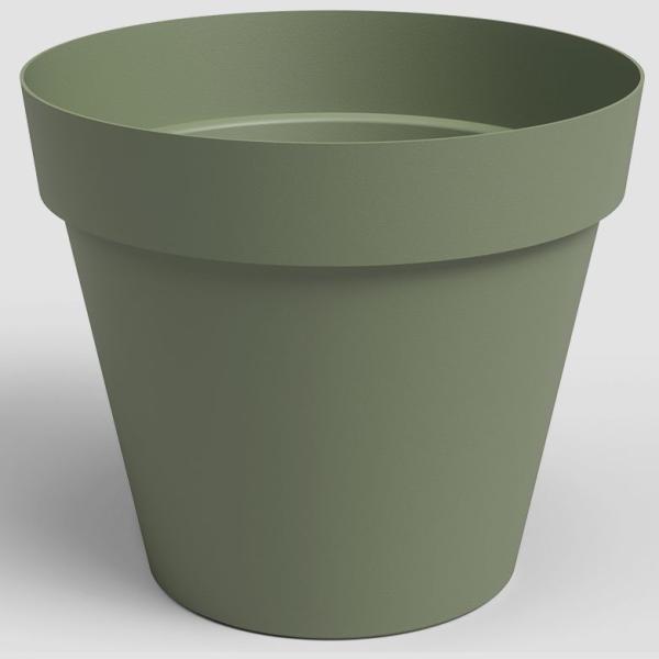 POT CAPRI 25CM H21.5 VERT CENDRE