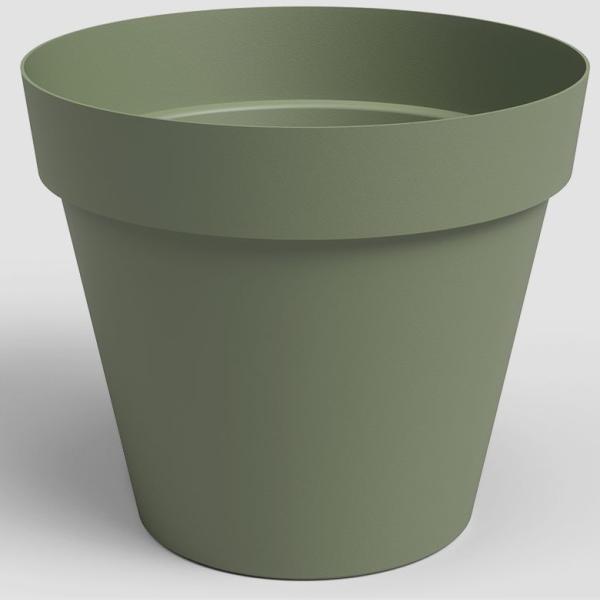 POT CAPRI 30CM H26.8 VERT CENDRE