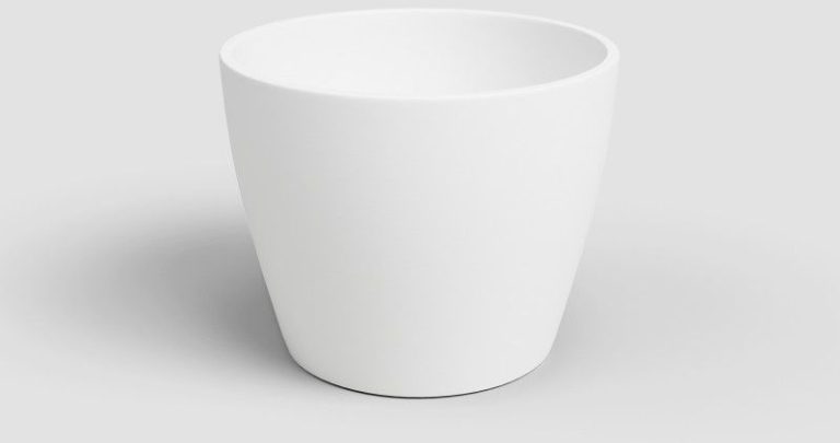 CACHE POT NEBIA CACTUS 7CM BLANC