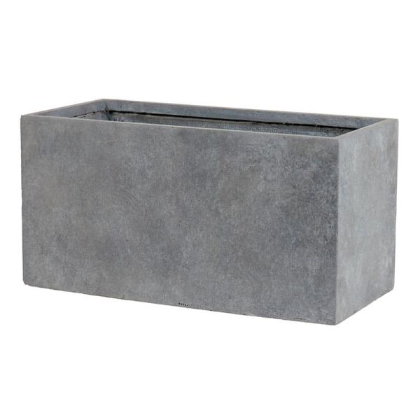 JARDINIERE LIVERPOOL GRIS CLAIR L74.5CM/25CM/H35CM