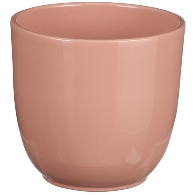 POT ROND TUSCA ROSE- H11XD12CM