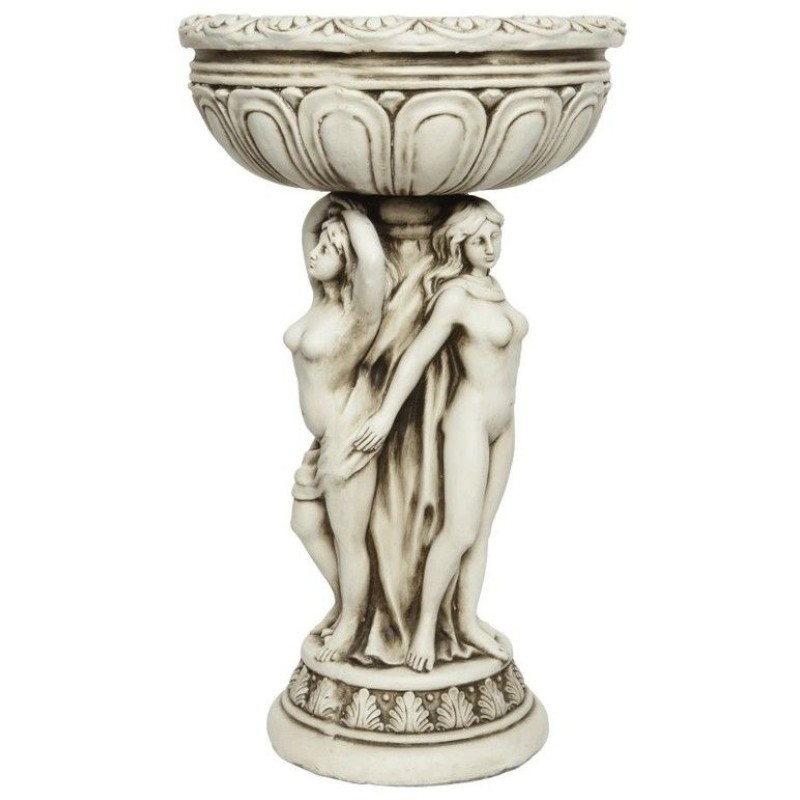 STATUE POLYMAGNESIUM 3 DEESSES EXTERIEUR 80X48.5CM