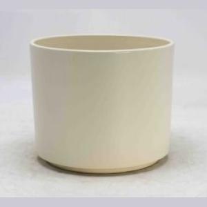 CACHE POT CERAMIQUE MAT CREME D7 H6CM