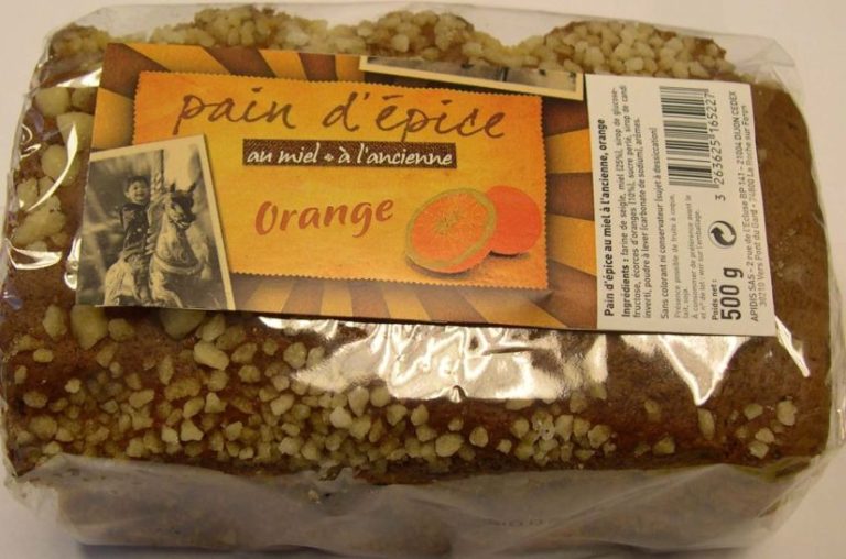 PAIN D EPICE ORANGE A L ANCIENNE 500G