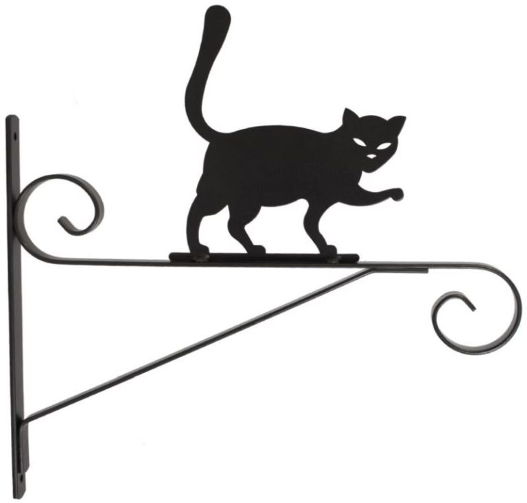 PATERE FER PLAT CHAT 35CM ANTHRACITE