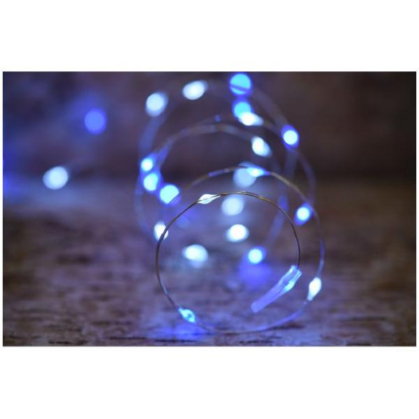 GUIRLANDE MICRO LED 7.5M BLANC PUR/BLEU