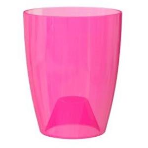 VASE FIDJI ORCHIDEE 12.5CM ROSE TRANSPARENT