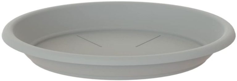 SOUCOUPE RONDE 18CM GRIS CLAIR